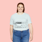 Coffee With My Dog T‑Shirt — Cute Minimalist Dog & Coffee Tee