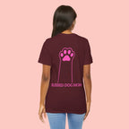 Blessed Dog Mom T-Shirt — Pink Paw Graphic Dog Lover Tee