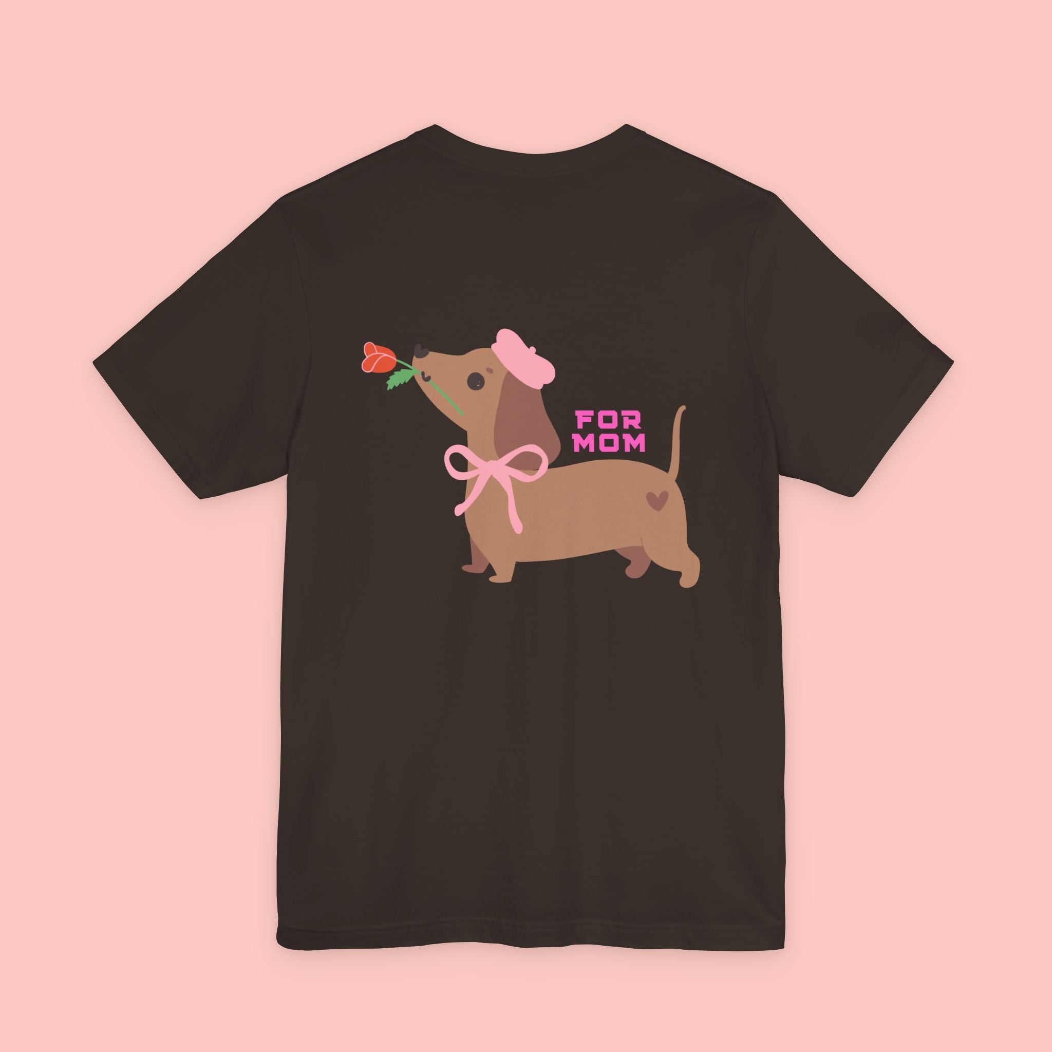 Dachshund Mother's Day Tee — 'For Mom' Cute Dog Graphic Shirt