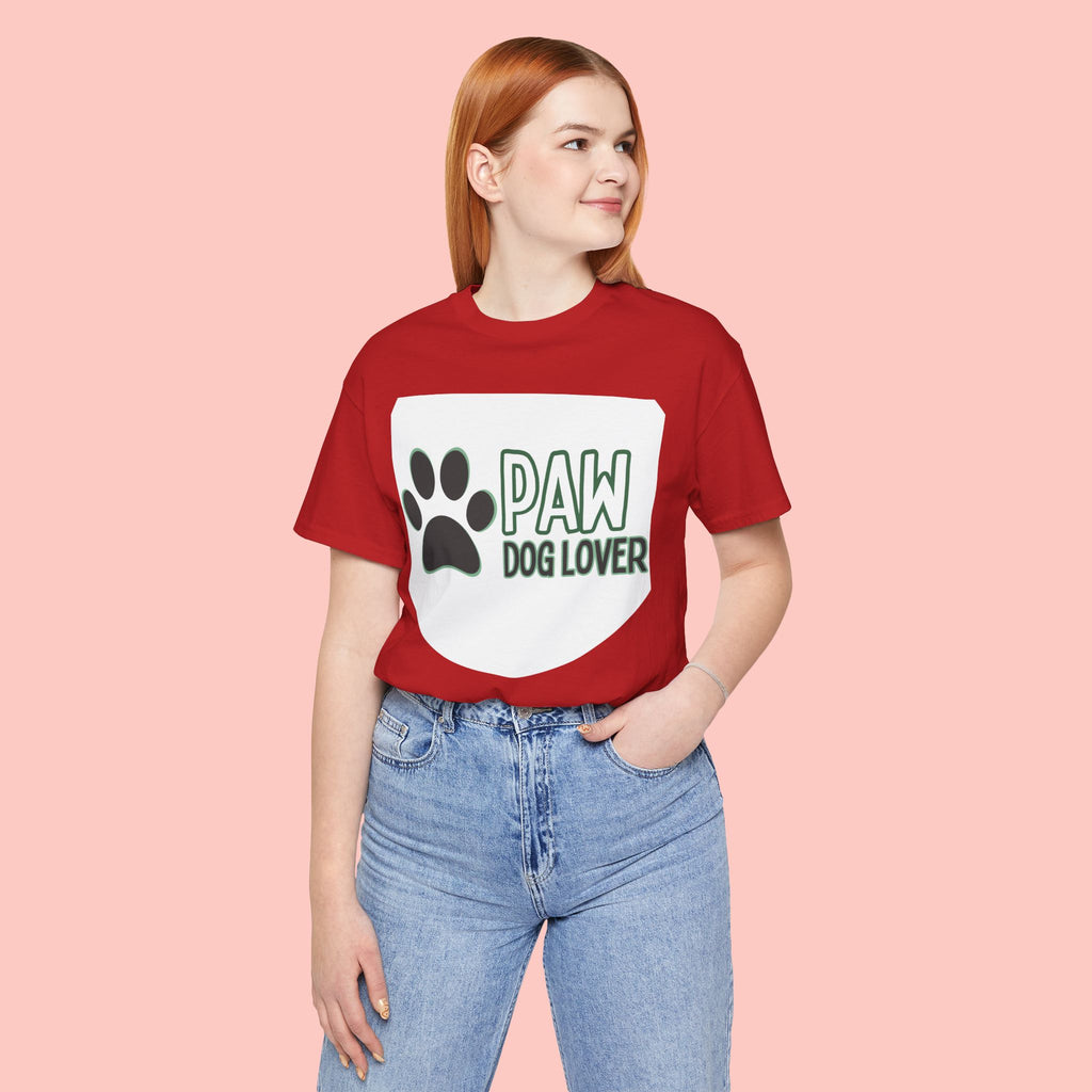 Paw Dog Lover T-Shirt — Cute Paw Print Tee for Dog Owners