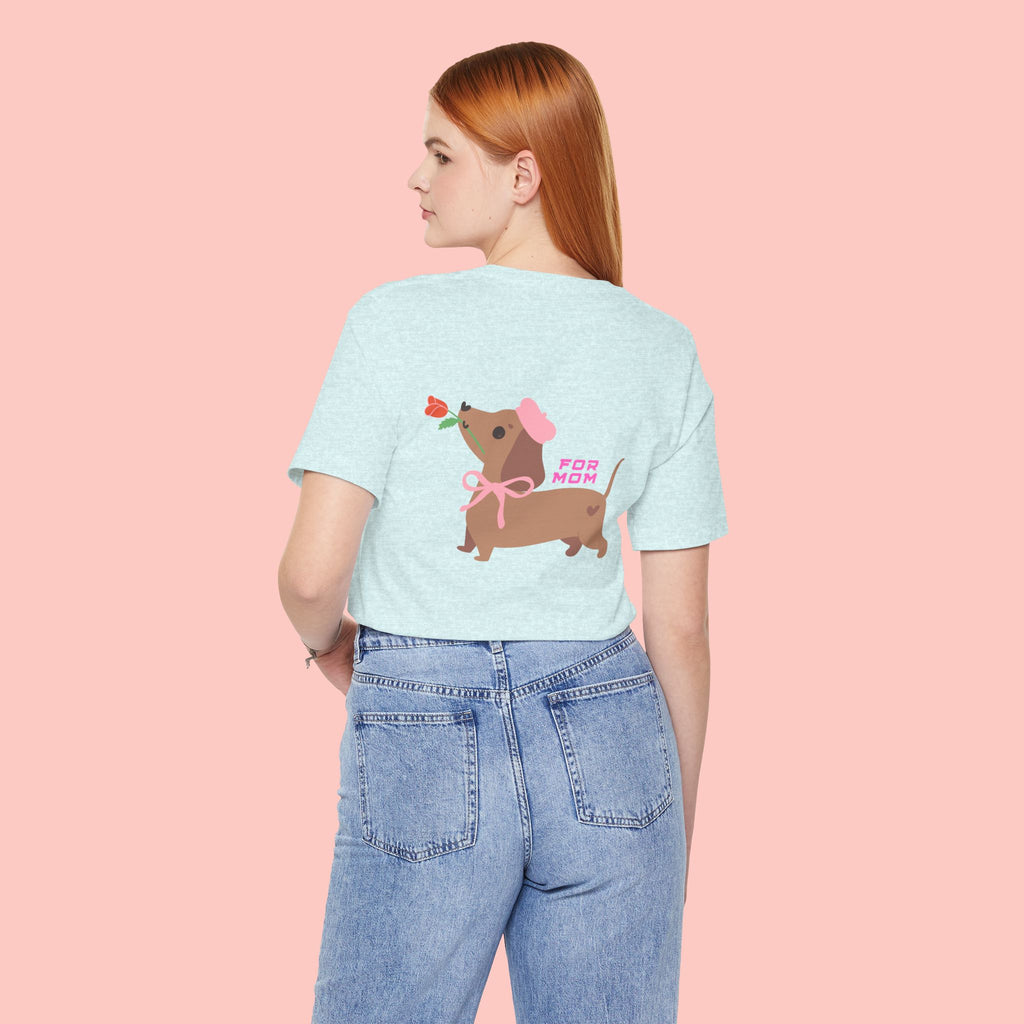 Dachshund Mother's Day Tee — 'For Mom' Cute Dog Graphic Shirt