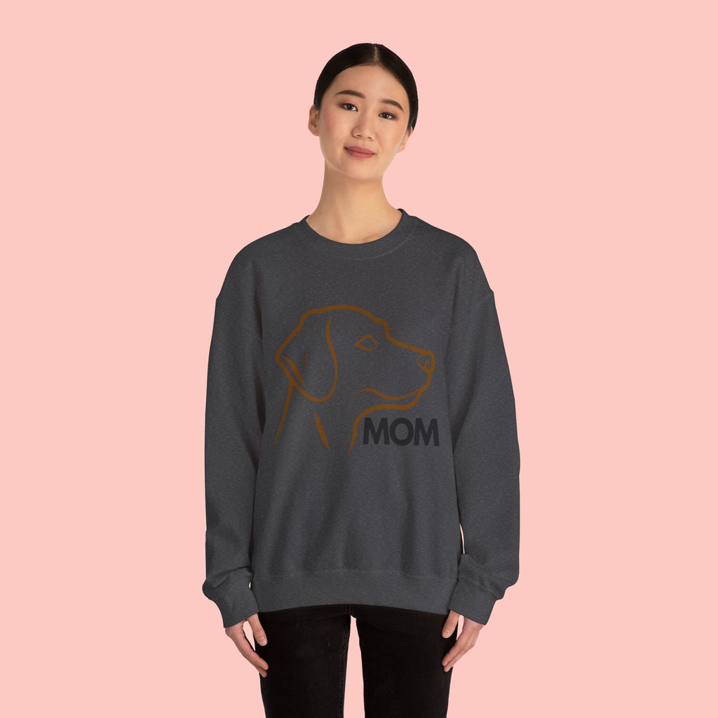 Dog Mom Crewneck Sweatshirt – Minimalist Labrador Outline