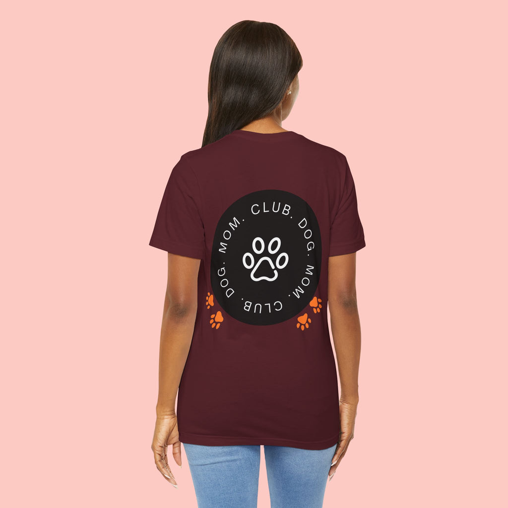 Dog Mom Club T-Shirt — Paw Print Graphic Tee for Pet Lovers