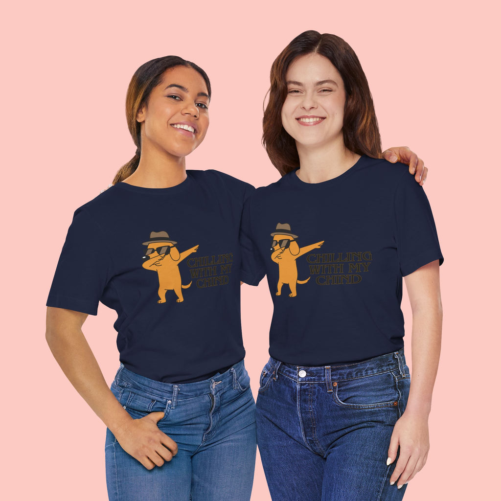 Chilling With My Chind T-Shirt — Funny Dabbing Cat Graphic Tee