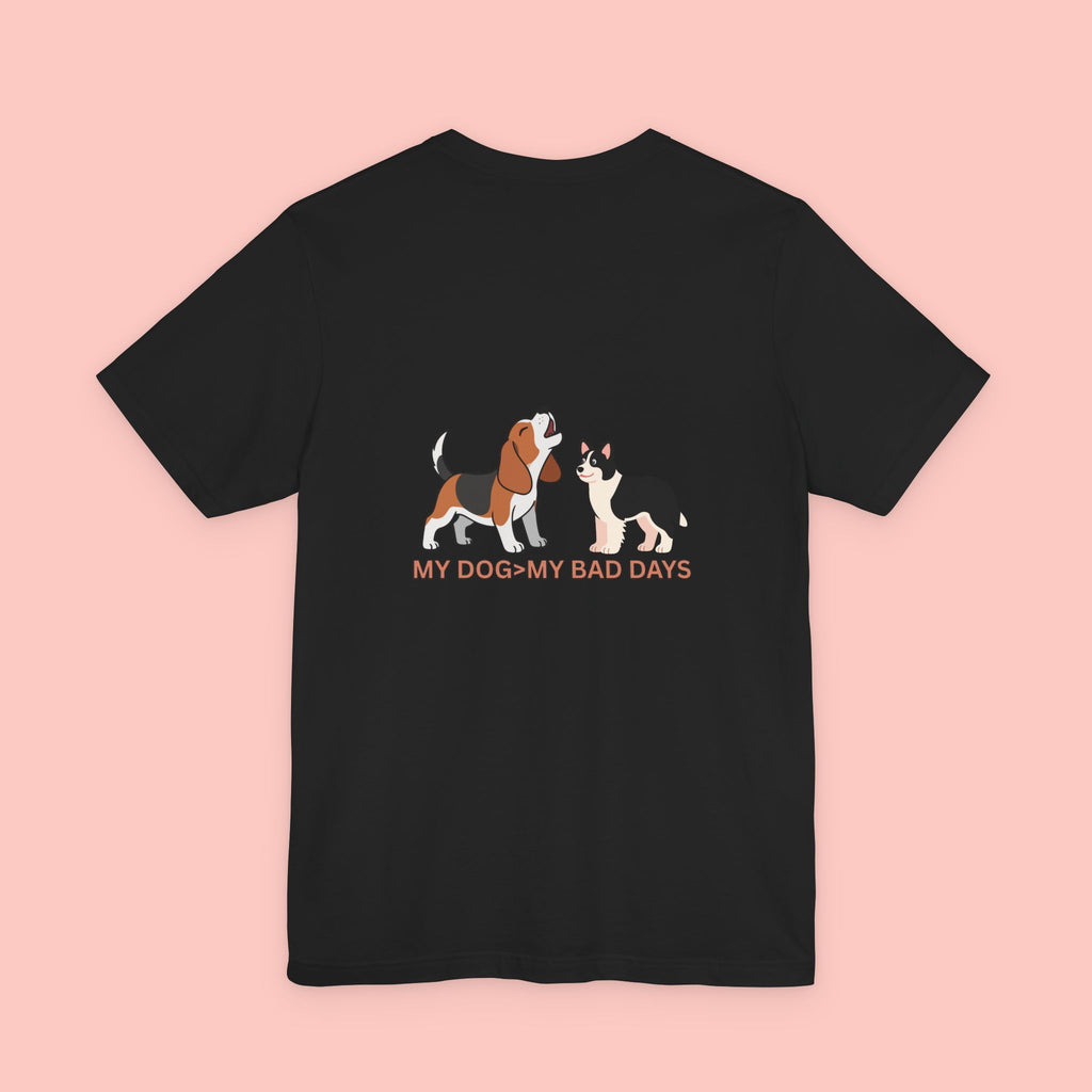 My Dog, My Bad Days T-Shirt — Cute Beagle & Husky Rescue Tee for Dog Lovers