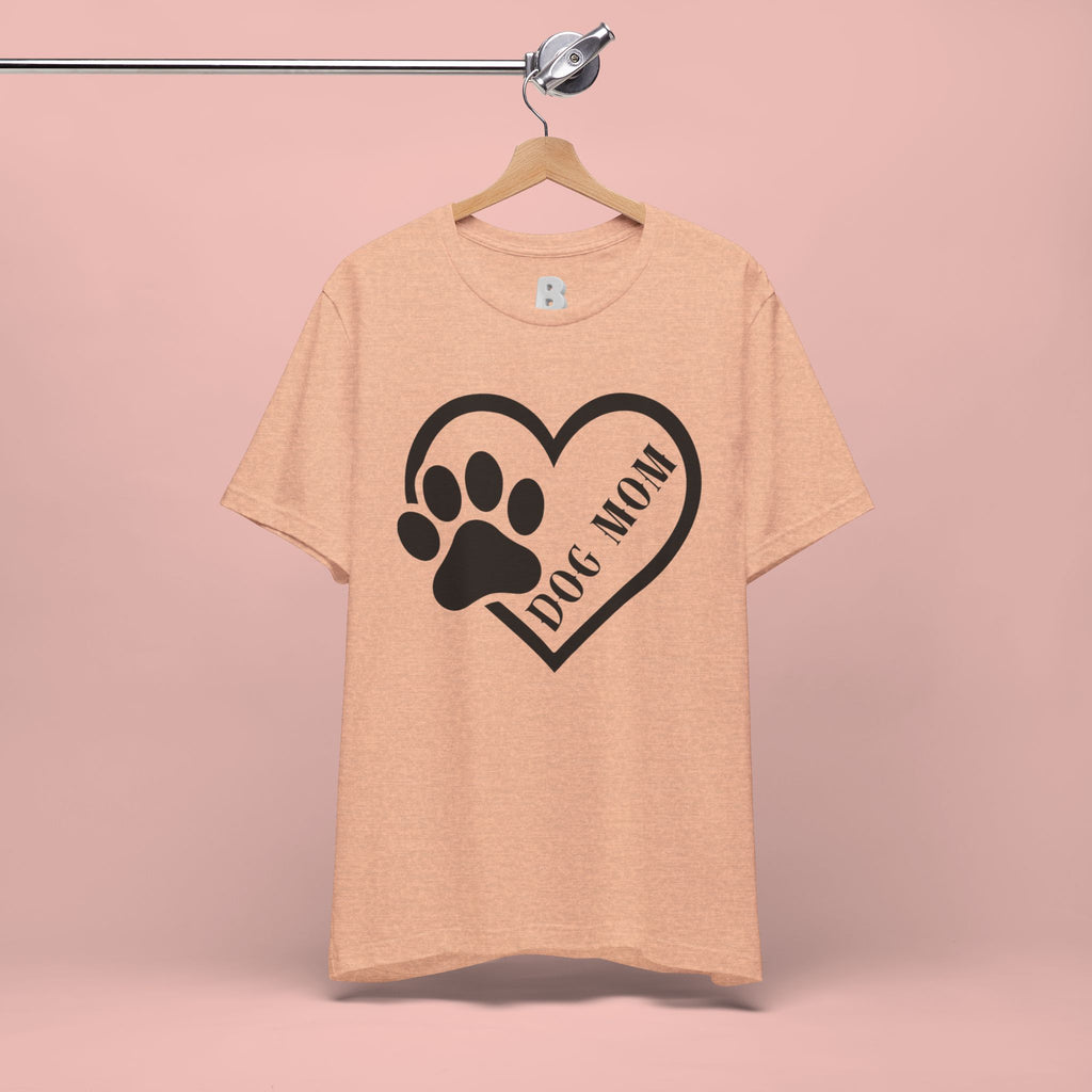 Dog Mom Heart Paw T-Shirt