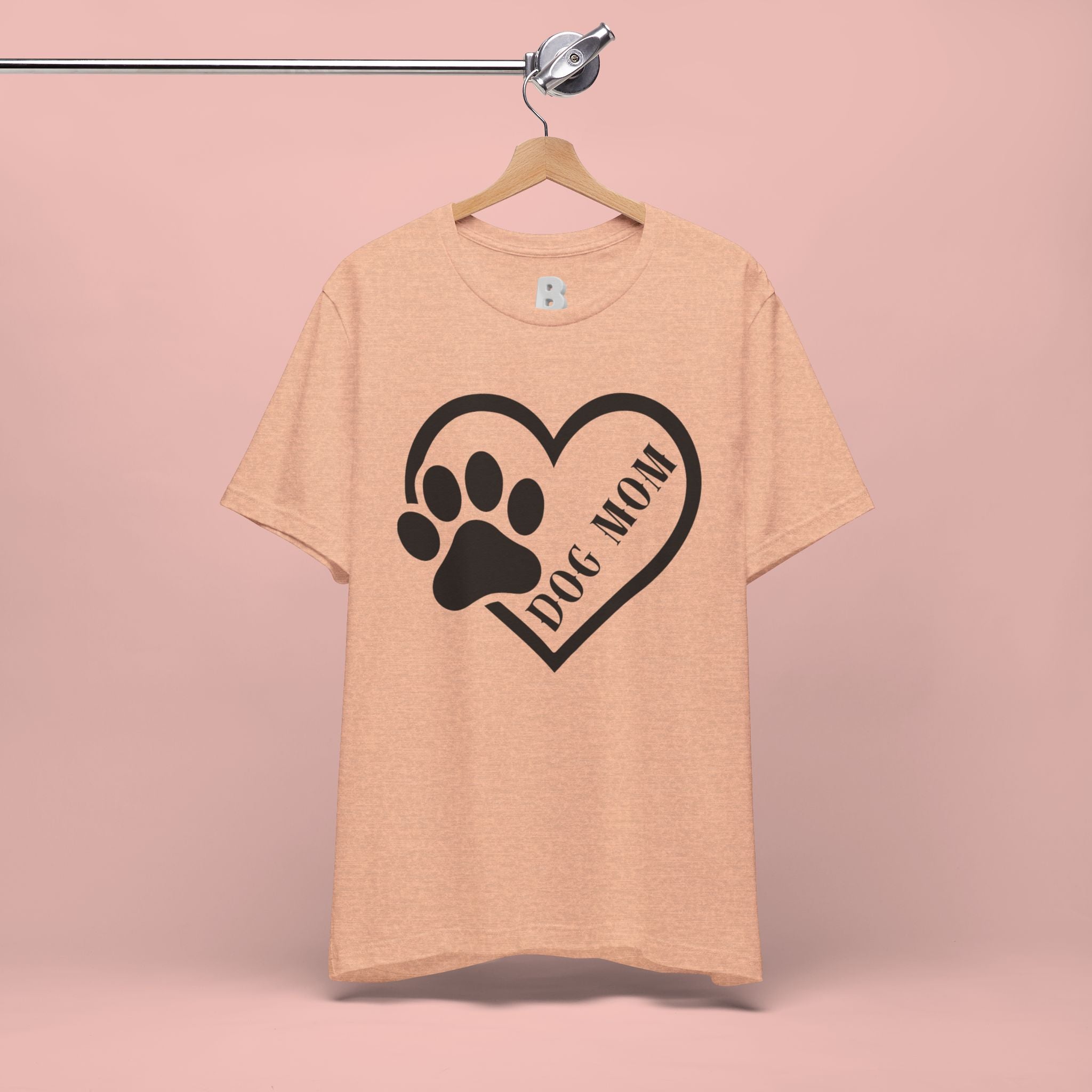 Dog Mom Heart Paw T-Shirt