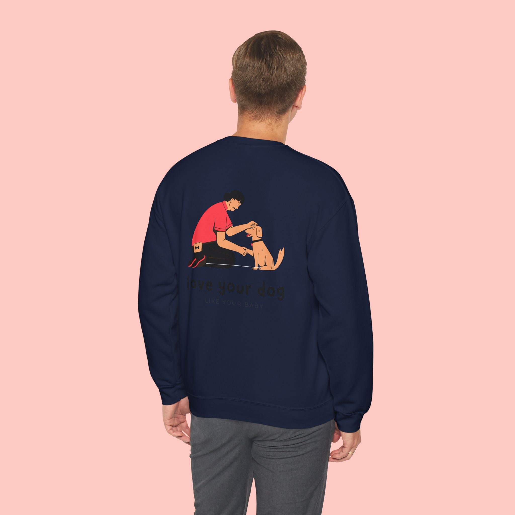 Love Your Dog Crewneck Sweatshirt — Cute Pet Lover Graphic