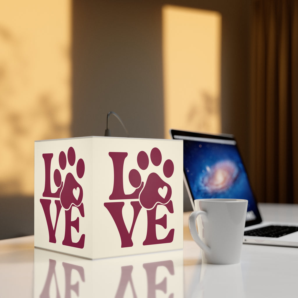 Love Paw Light Cube Lamp — Pet Lover Night Light