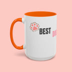 Dog Mom Coffee Mug — Best Dog Mom Ever Accent Ceramic Mug (11oz & 15oz)