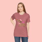 Mommy’s Dachshund Tee – Cute Dog with Rose “For Mom” Shirt