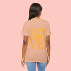 Love Paw Graphic Tee — Pet Lover T‑Shirt (LOVE with Paw Print)