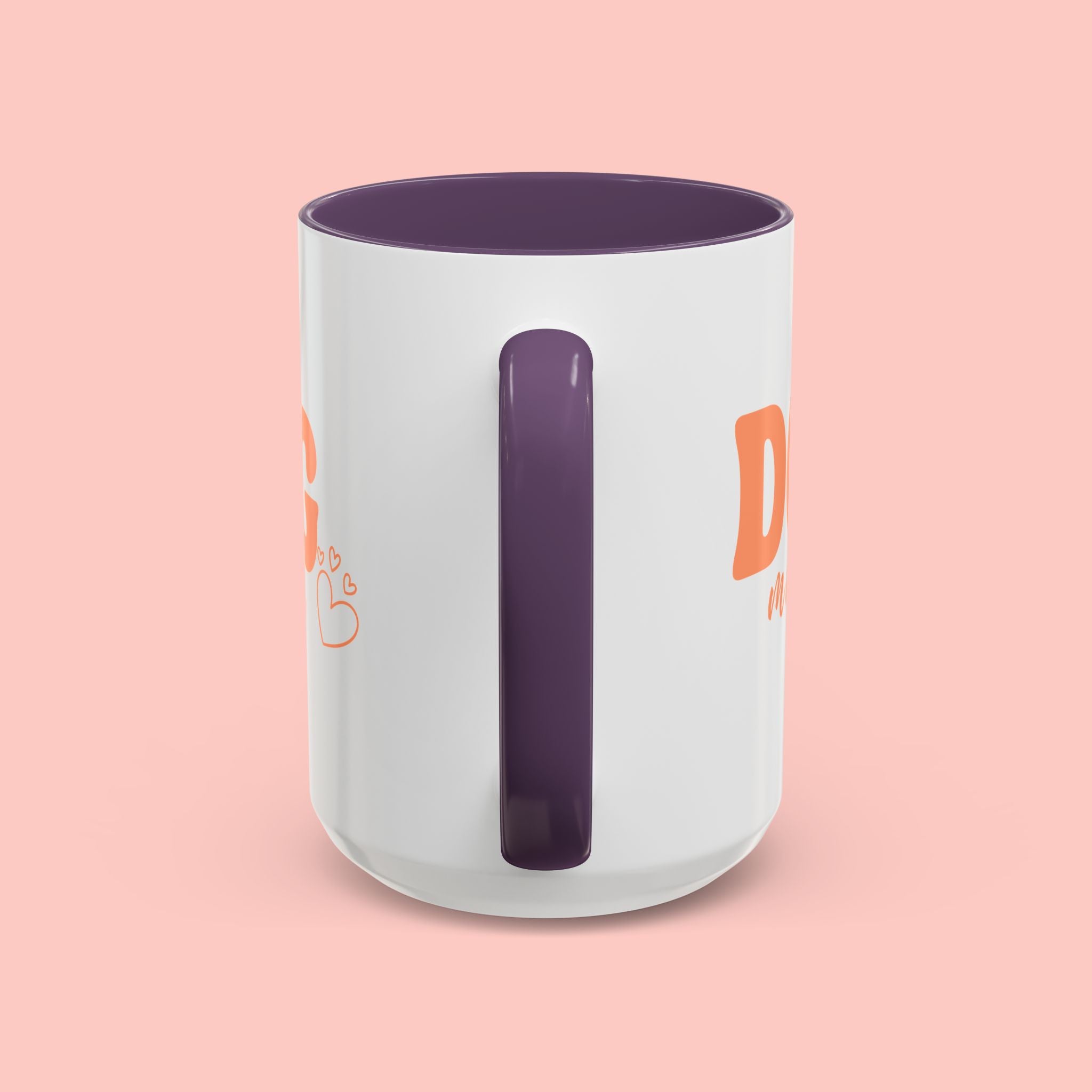 Dog Mama Coffee Mug — Cute Heart Accent Ceramic Mug (11/15 oz)