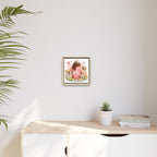 Dog Mom Canvas Print — Framed Matte Wall Art with Cute Dogs & Hearts