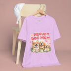 Proud Dog Mom T-Shirt — Cute Corgi & Golden Retriever Floral Tee for Pet Lovers