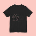 T-Shirt — “Two Paws, One Mom” Paw Print Mom Tee