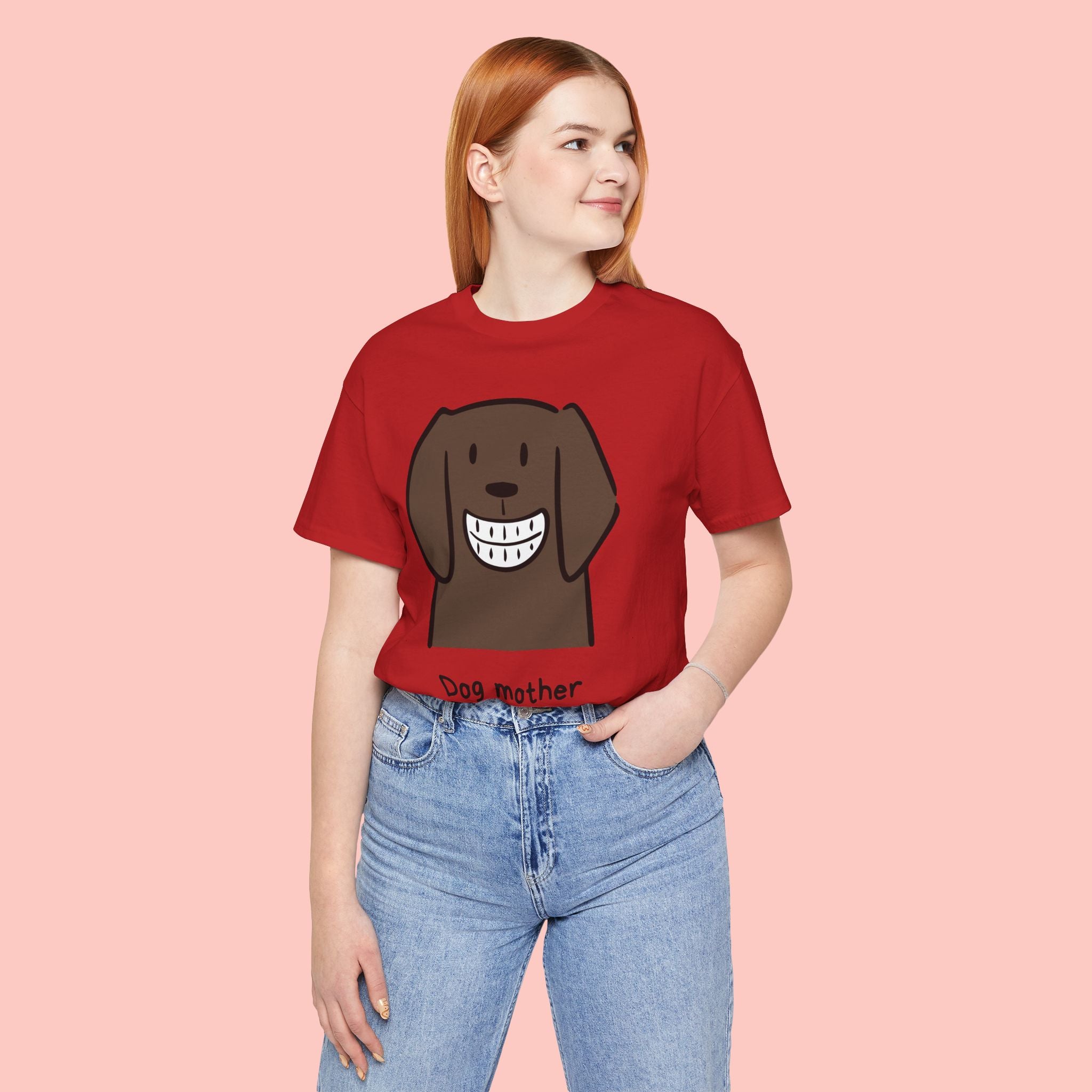Dog Mother Wine Lover T-Shirt — Cute Cartoon Dog Graphic Tee