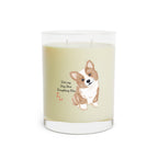 Corgi Scented Candle — 11oz Glass Candle with Cute Puppy Illustration