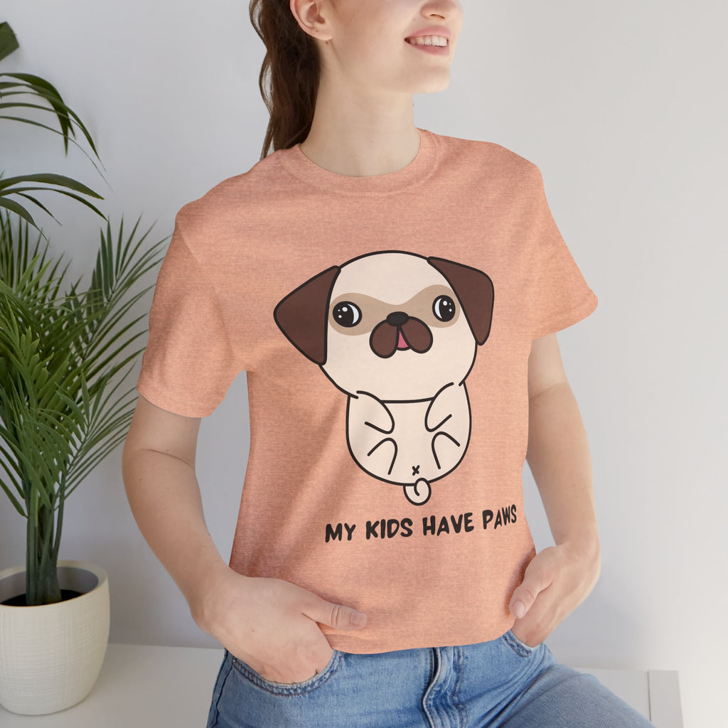 Pug 'My Kids Have Paws' T-Shirt