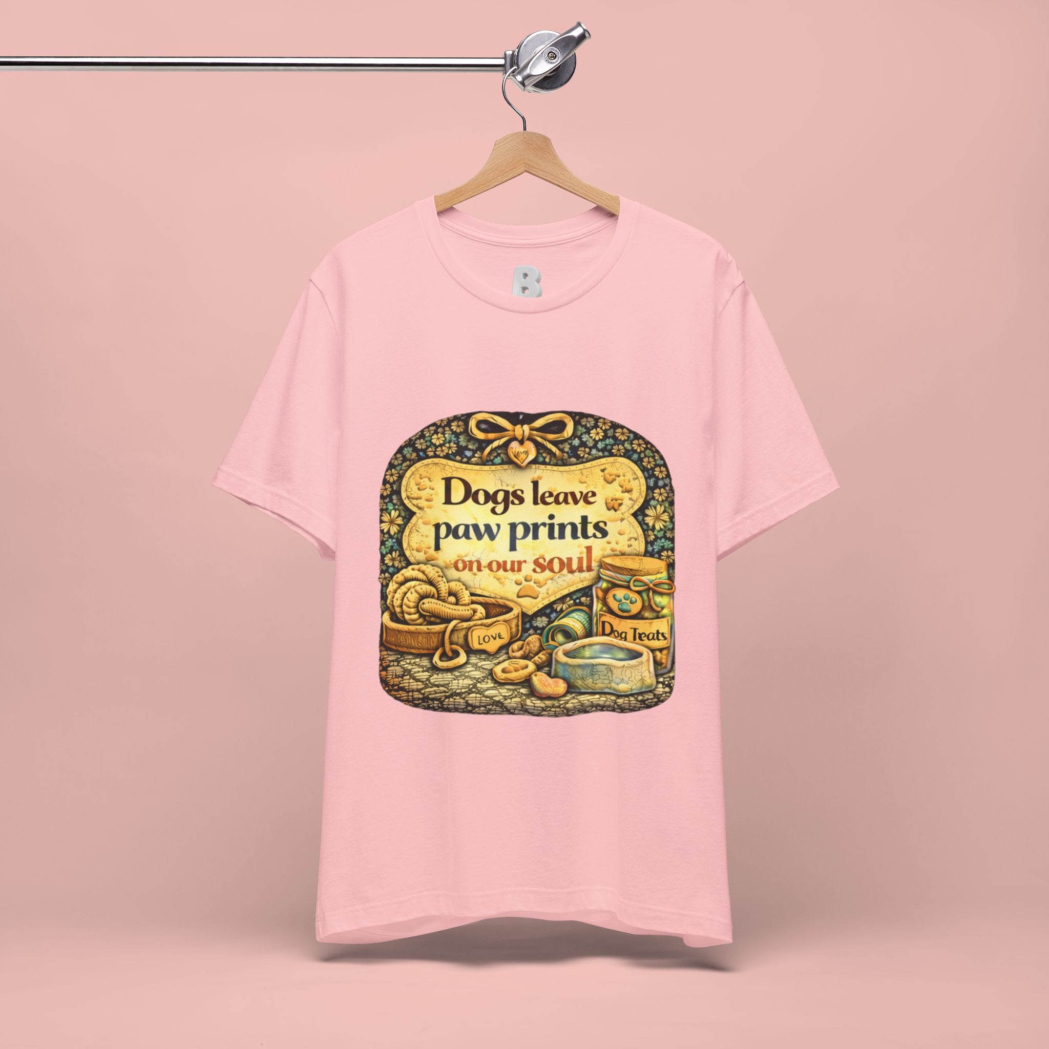 Dogs Leave Paw Prints Tee – Vintage Pet Lover T‑Shirt