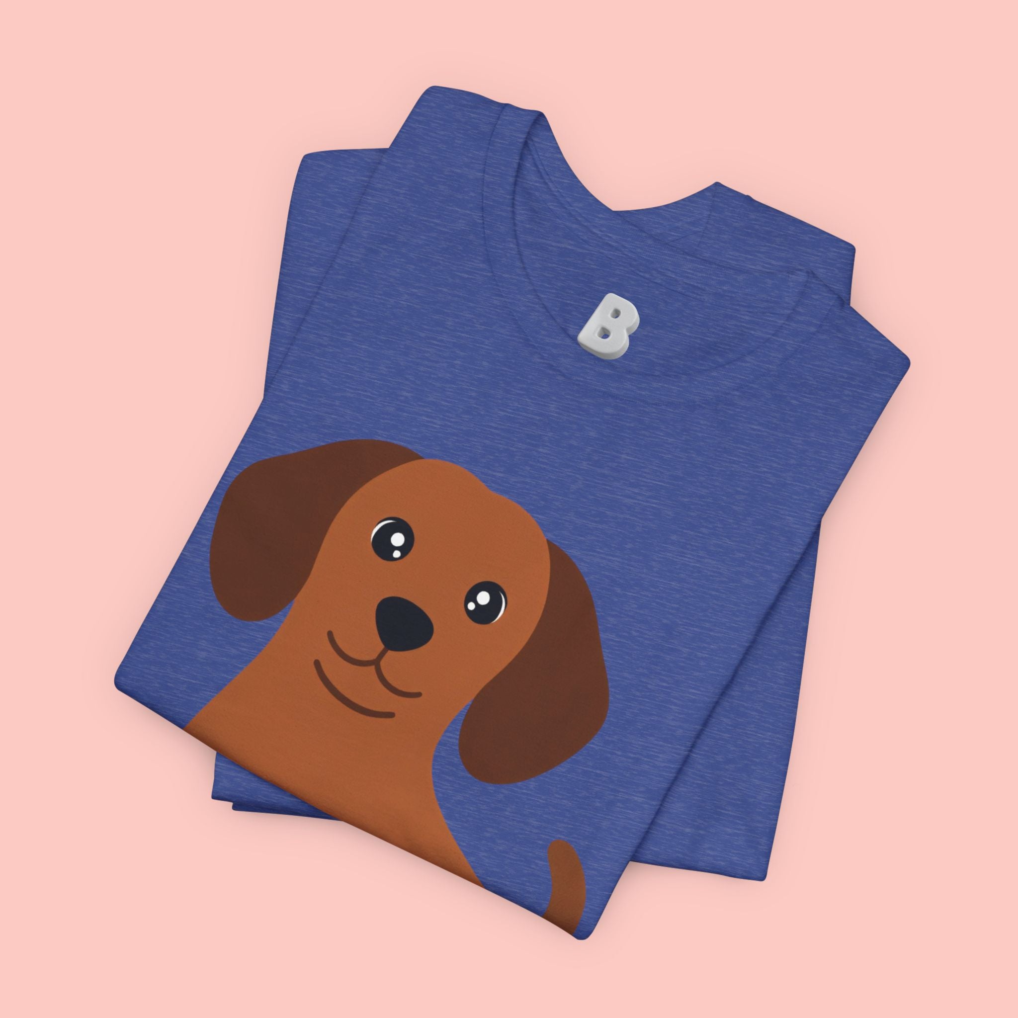 Dachshund Puppy Graphic T-Shirt — Cute Brown Dog Tee