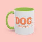 Dog Mama Coffee Mug — Cute Heart Accent Ceramic Mug (11/15 oz)