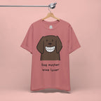 Dog Mother Wine Lover T-Shirt — Cute Cartoon Dog Graphic Tee