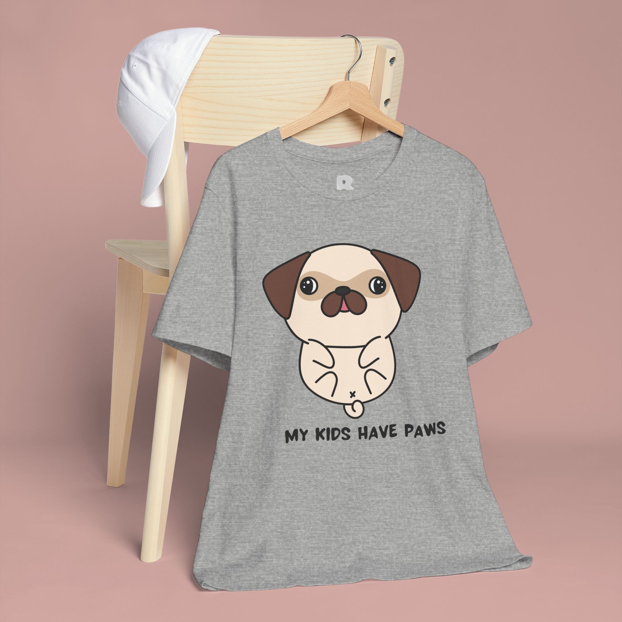 Pug 'My Kids Have Paws' T-Shirt