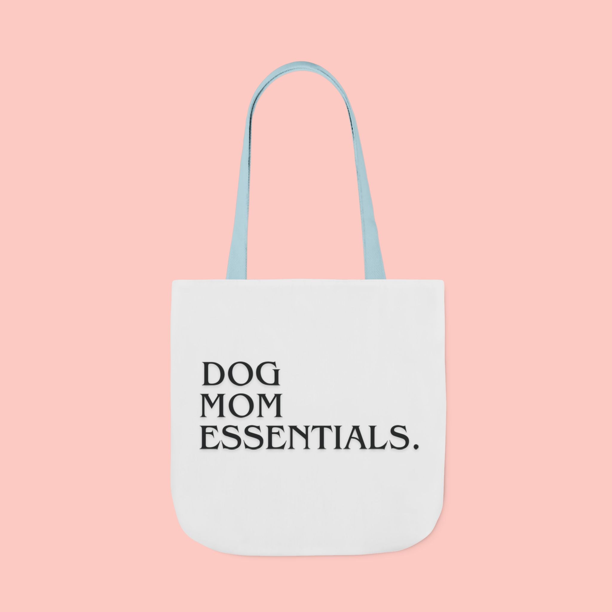 Dog Mom Essentials Canvas Tote — Funny Dog Mom Gift Tote Bag