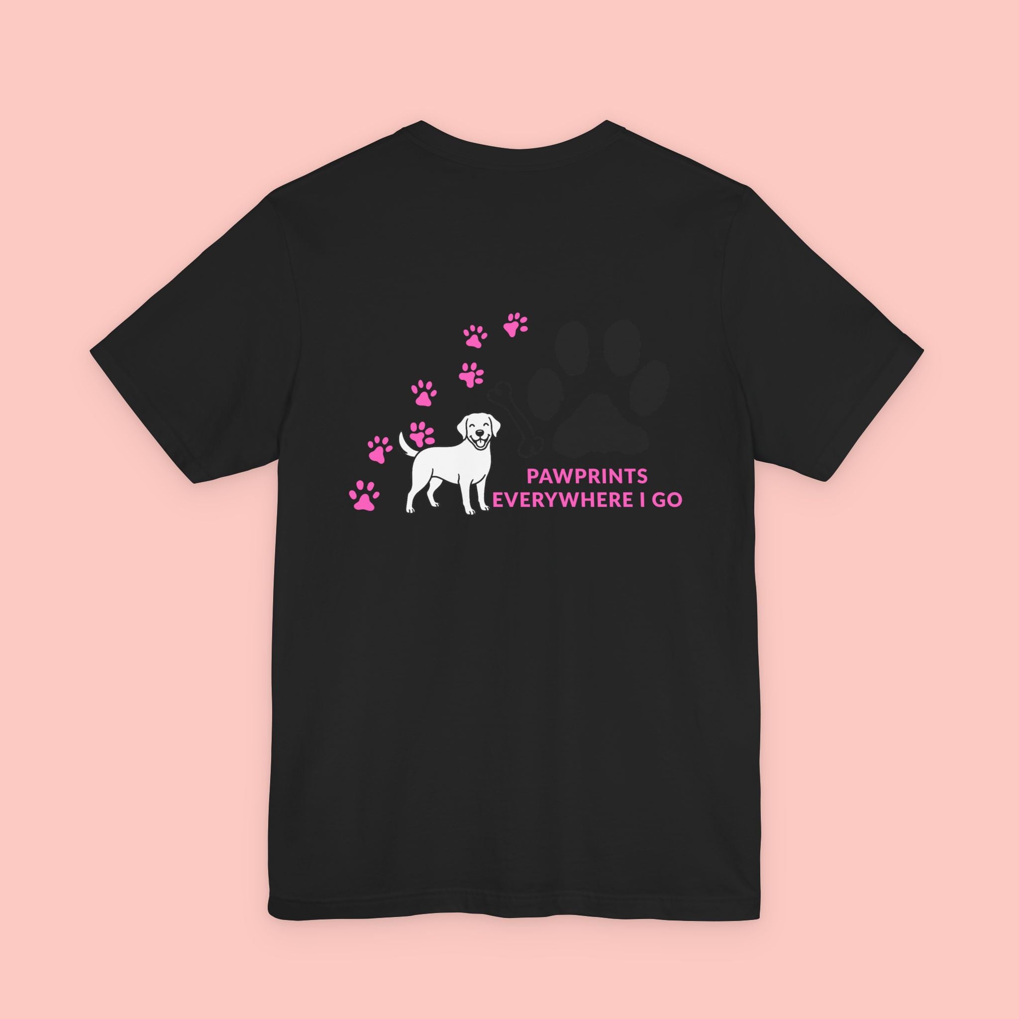 Pawprints Everywhere Tee — Dog Lover Short Sleeve Shirt