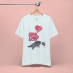 Kiss Your Dog T-Shirt — Cute Corgi with Heart Balloon Pet Lover Tee