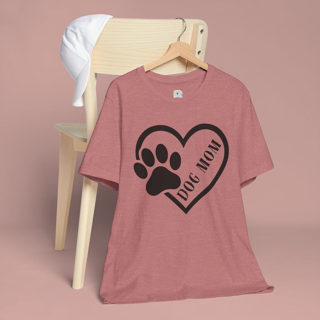 Dog Mom Heart Paw T-Shirt