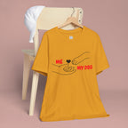 T-Shirt — "Me  My Dog" Minimalist Paw & Hand Illustration