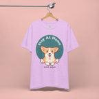 Stay At Home Dog Mom T-Shirt — Cute Corgi Graphic Tee