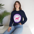 Dog Walking Sweatshirt — "Walking With My Dog Can't Say No" Graphic Crewneck