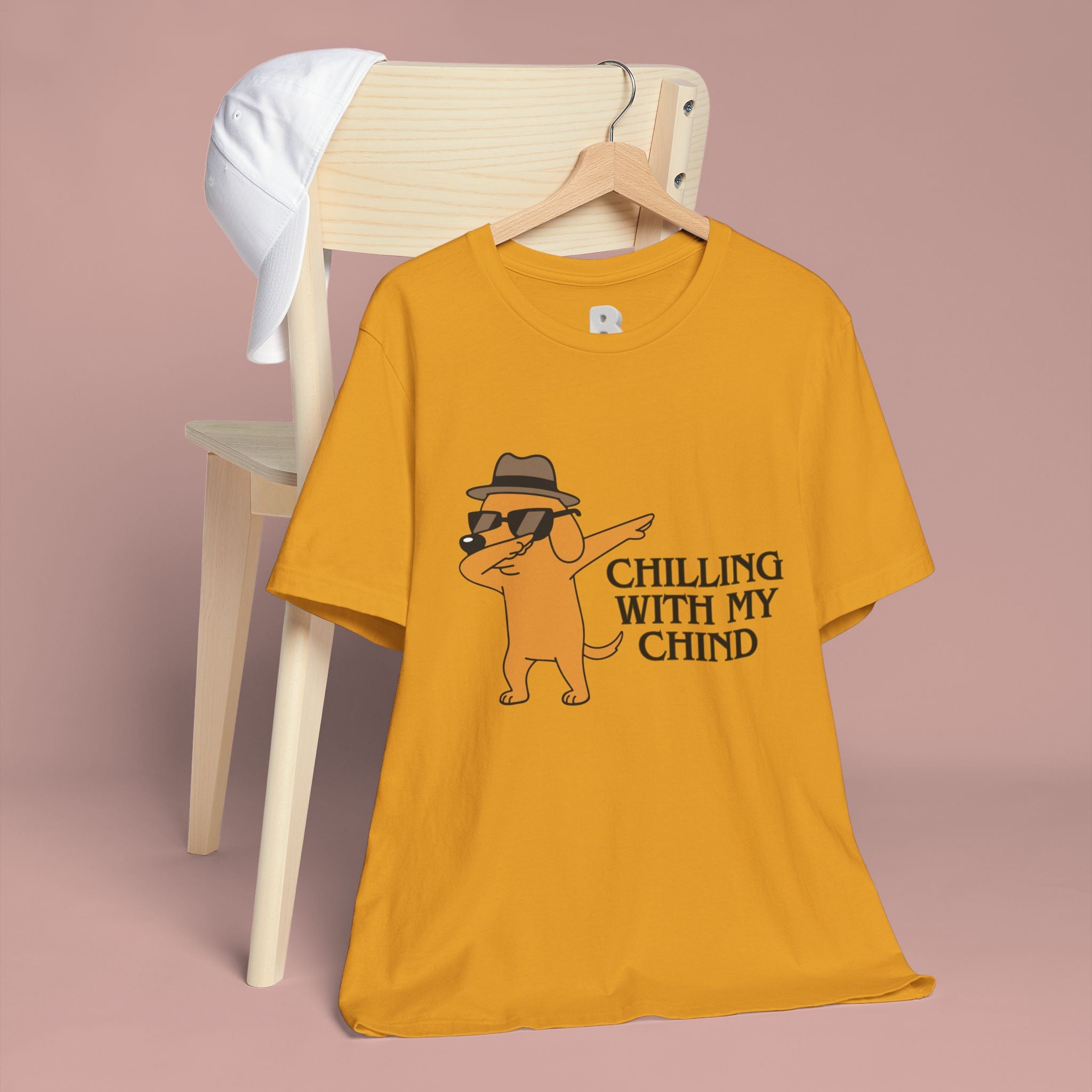 Chilling With My Chind T-Shirt — Funny Dabbing Cat Graphic Tee
