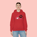 Dog Lover Hoodie — "Pawprints Wherever I Go" Pullover