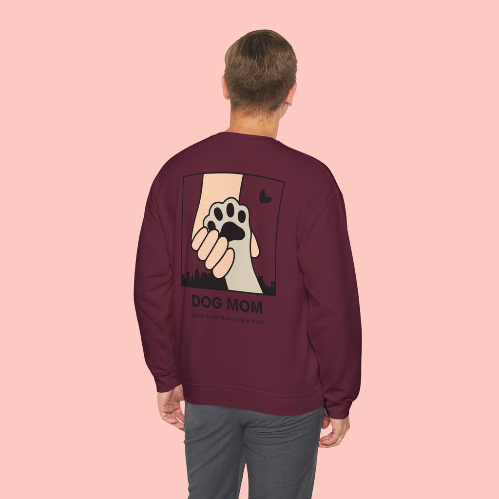 Dog Mom Sweatshirt – 'Love Your Dog Like a Mom' Crewneck