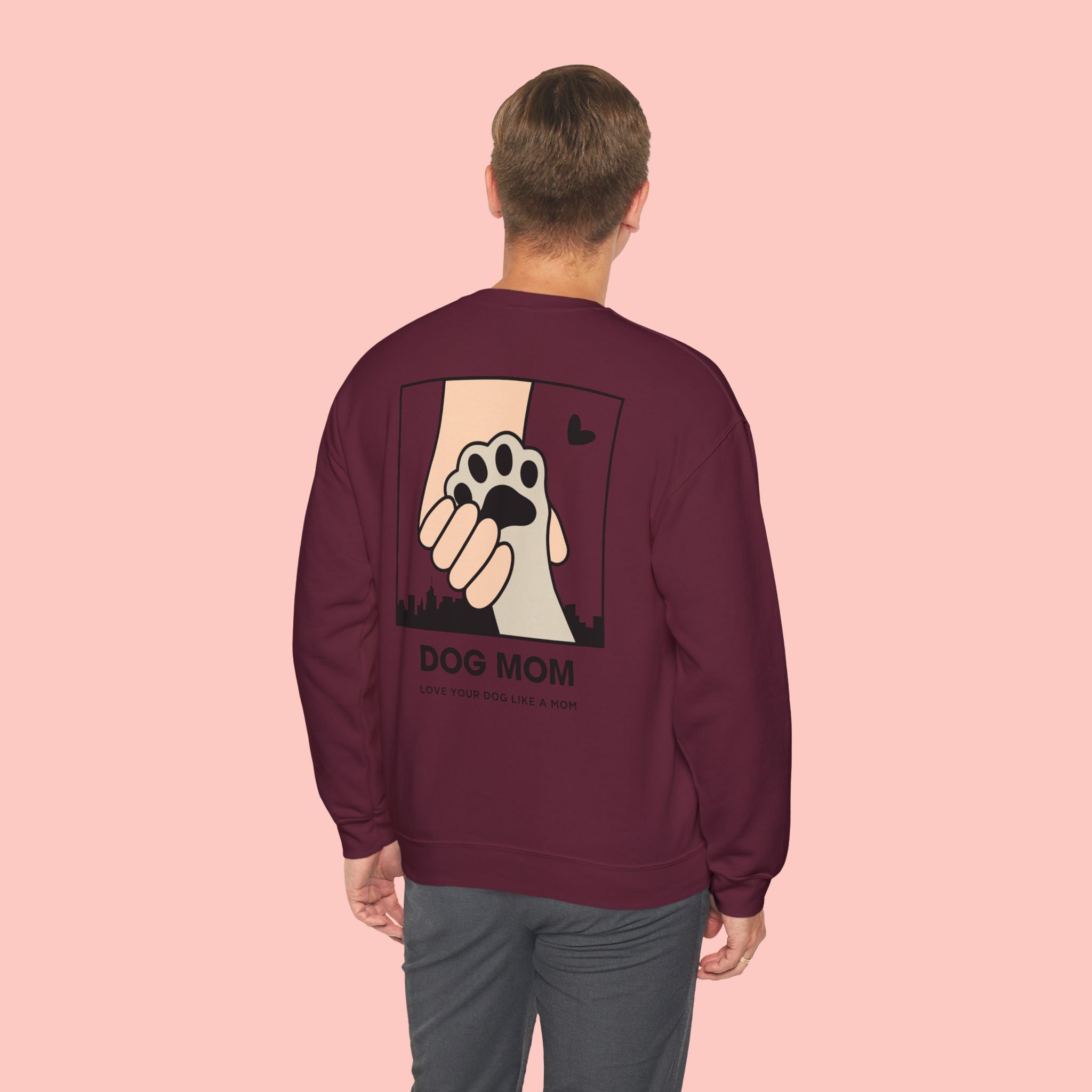 Dog Mom Sweatshirt – 'Love Your Dog Like a Mom' Crewneck