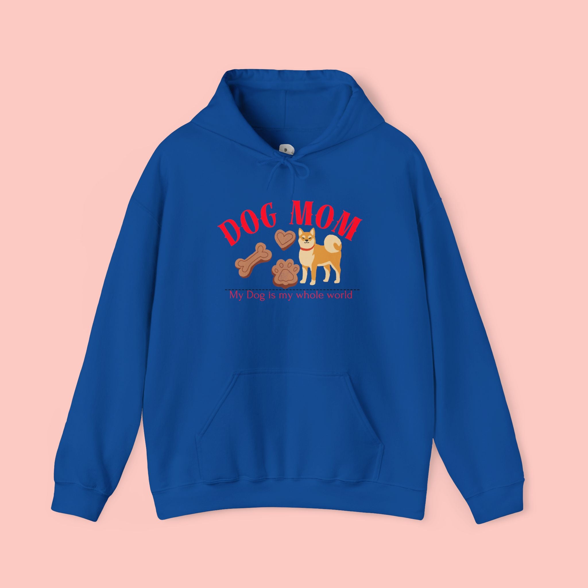 Dog Mom Hoodie – Cute Dog Paw & Bone Graphic Sweatshirt