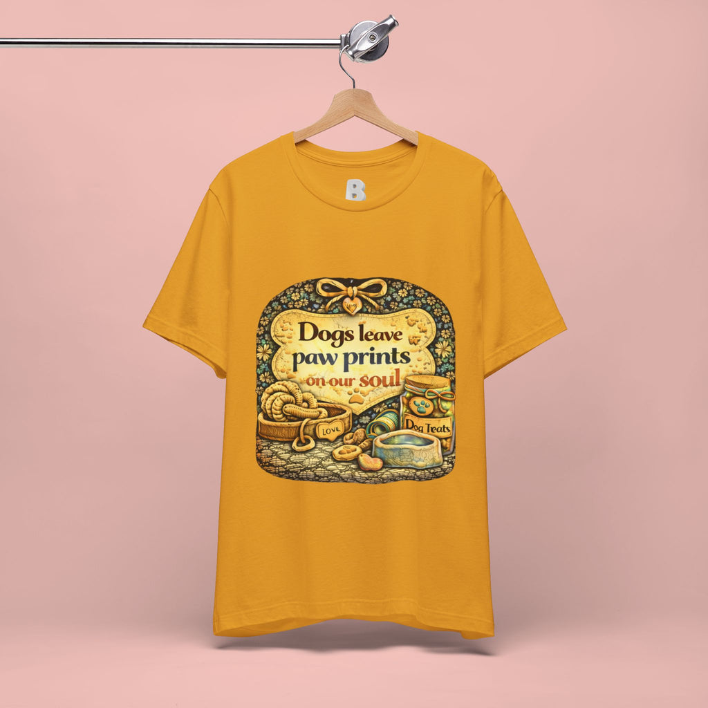 Dogs Leave Paw Prints Tee – Vintage Pet Lover T‑Shirt