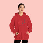 Dog Cuddle Hoodie – Minimal Paw Print & Script Pet Lover Sweatshirt