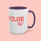 Mom Club Coffee Mug — Cute Paw Print Accent Mug for Dog Moms (11/15 oz)