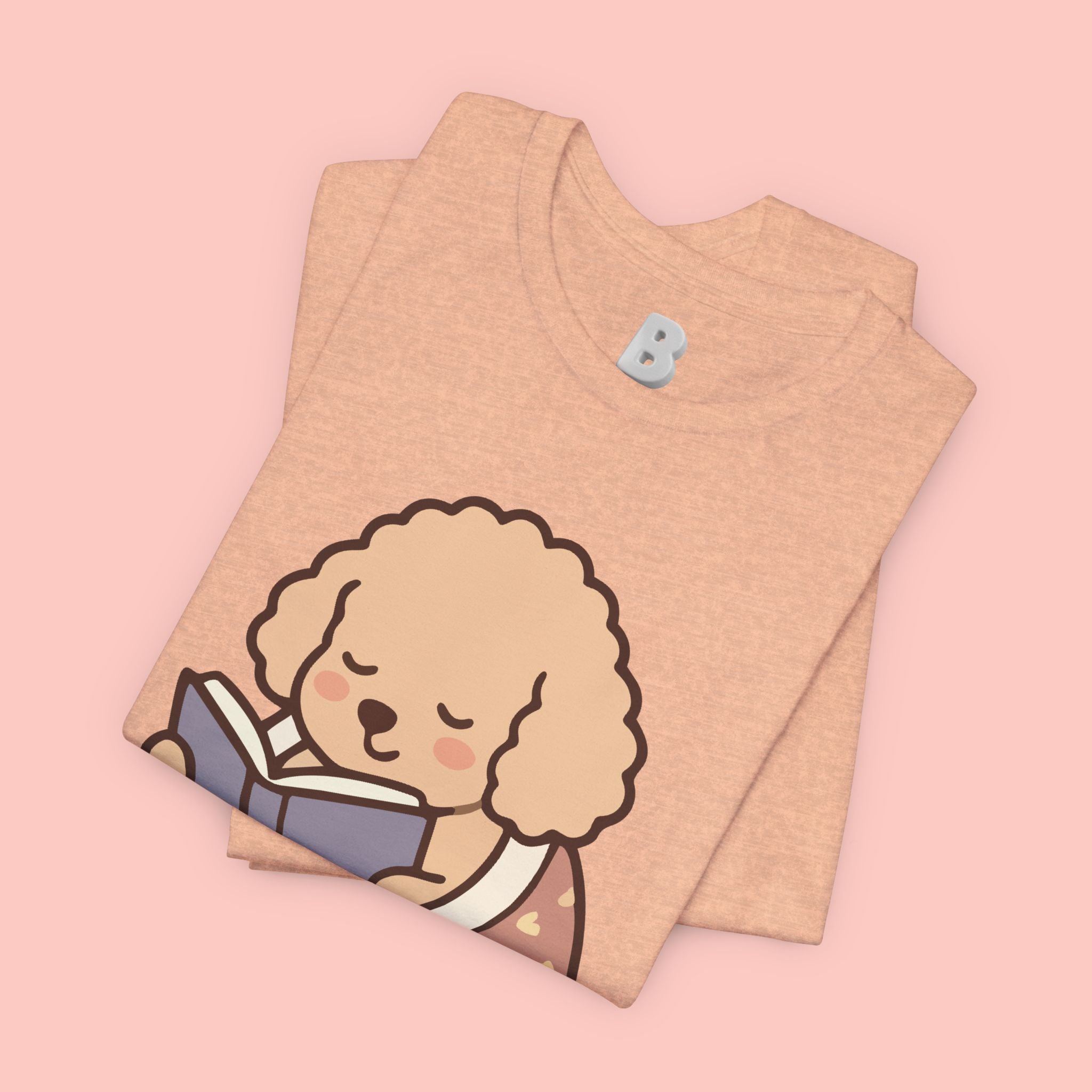 Paw Prints On My Soul T‑Shirt — Cute Reading Puppy Graphic Tee