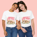 Proud Dog Mom T-Shirt — Cute Corgi & Golden Retriever Floral Tee for Pet Lovers