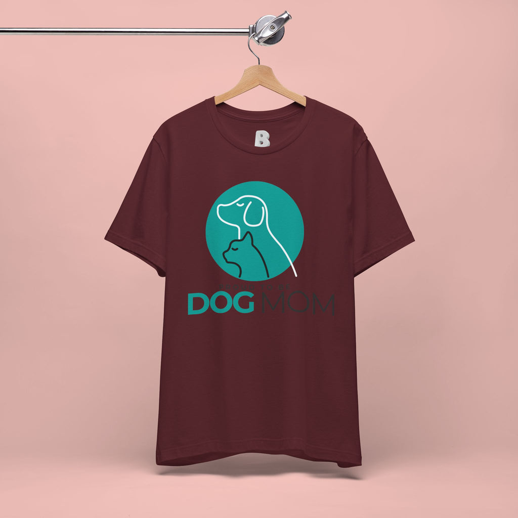 Dog Mom T-Shirt – "Proud to Be Dog Mom" Graphic Tee