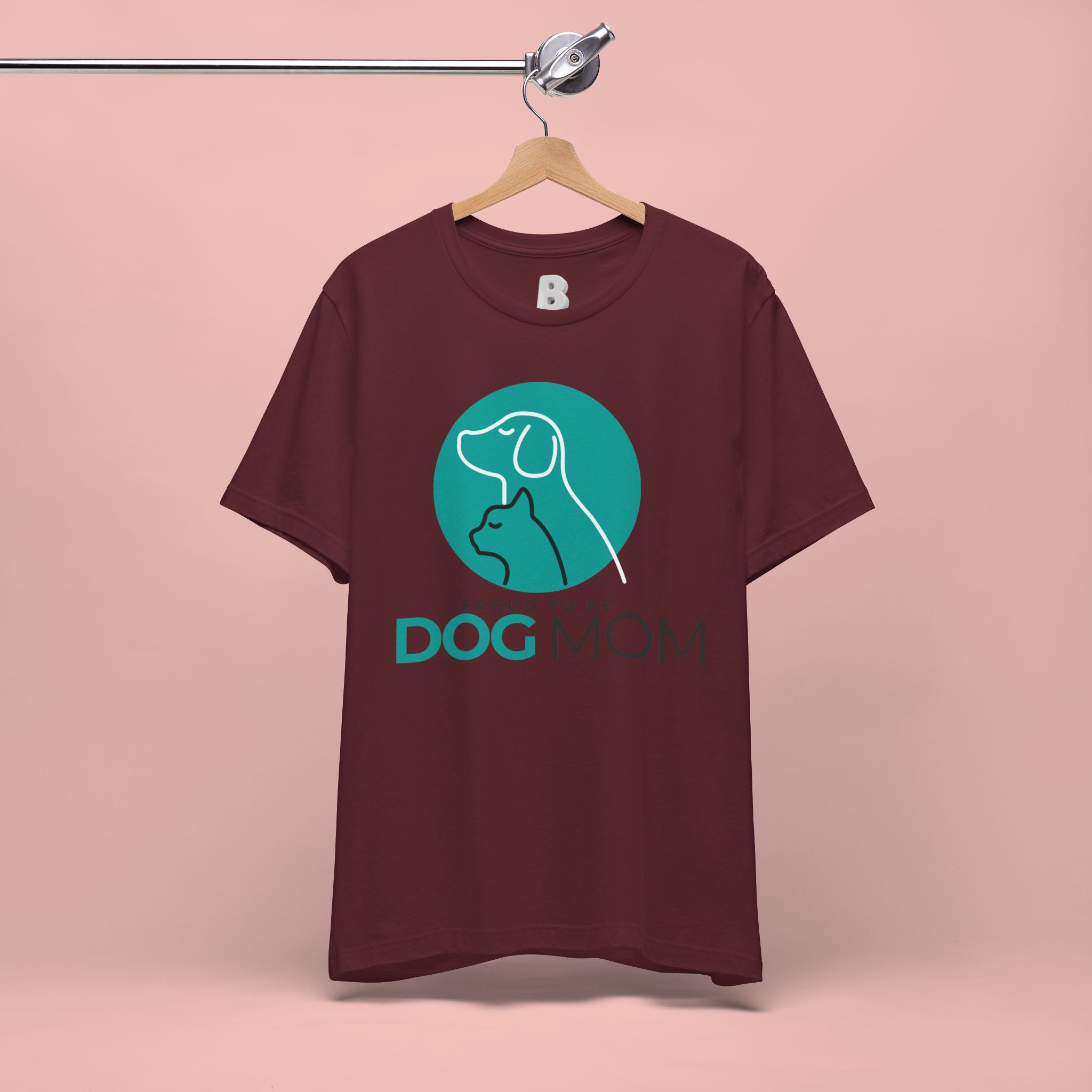 Dog Mom T-Shirt – "Proud to Be Dog Mom" Graphic Tee