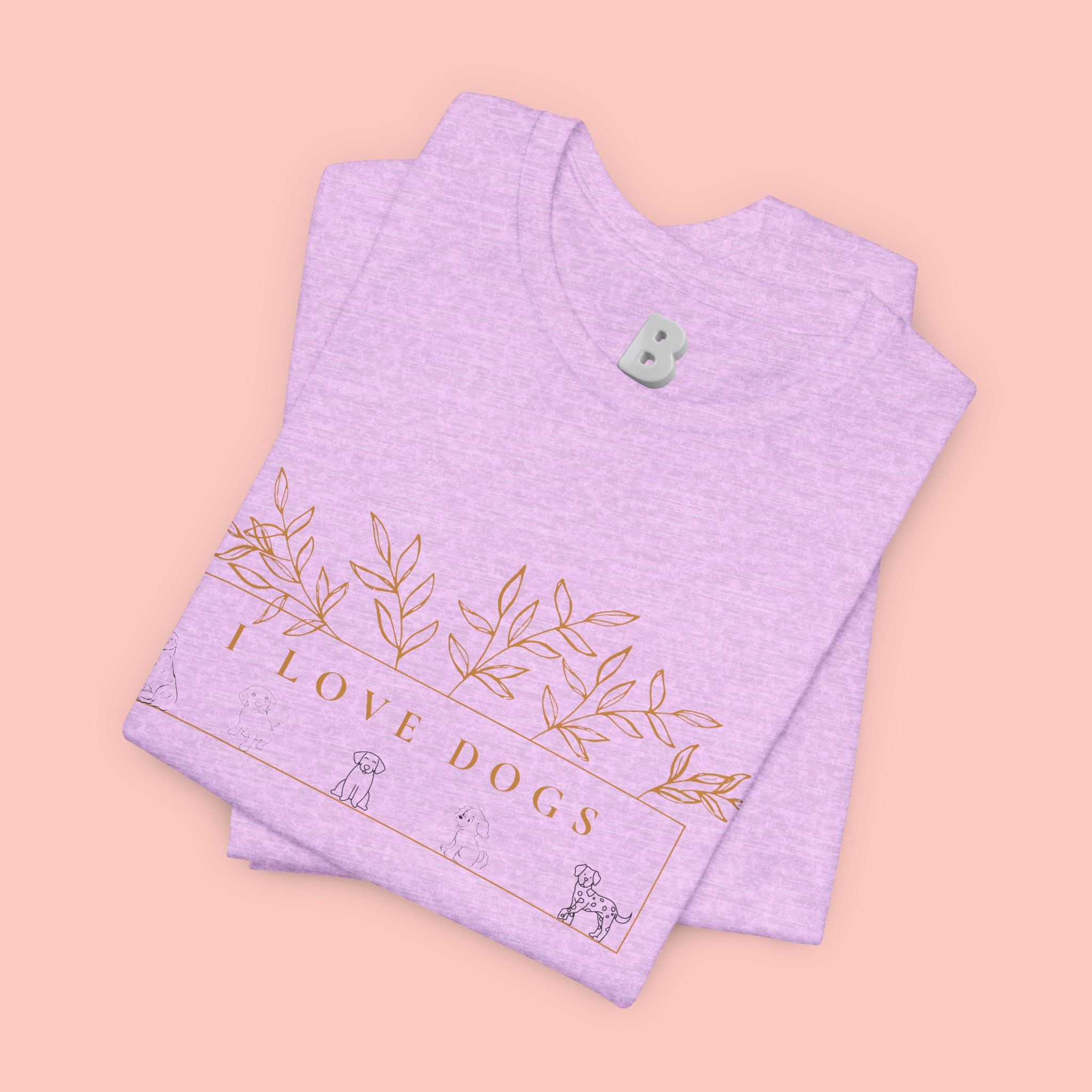 Love Dogs Floral Tee — I Love Dogs Graphic T-Shirt
