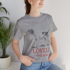 Lovely Dog Mom T-Shirt — Vintage Sketch Dog Graphic Tee
