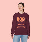 Dog Mama Crewneck Sweatshirt — Customizable “Dog Mama” Graphic